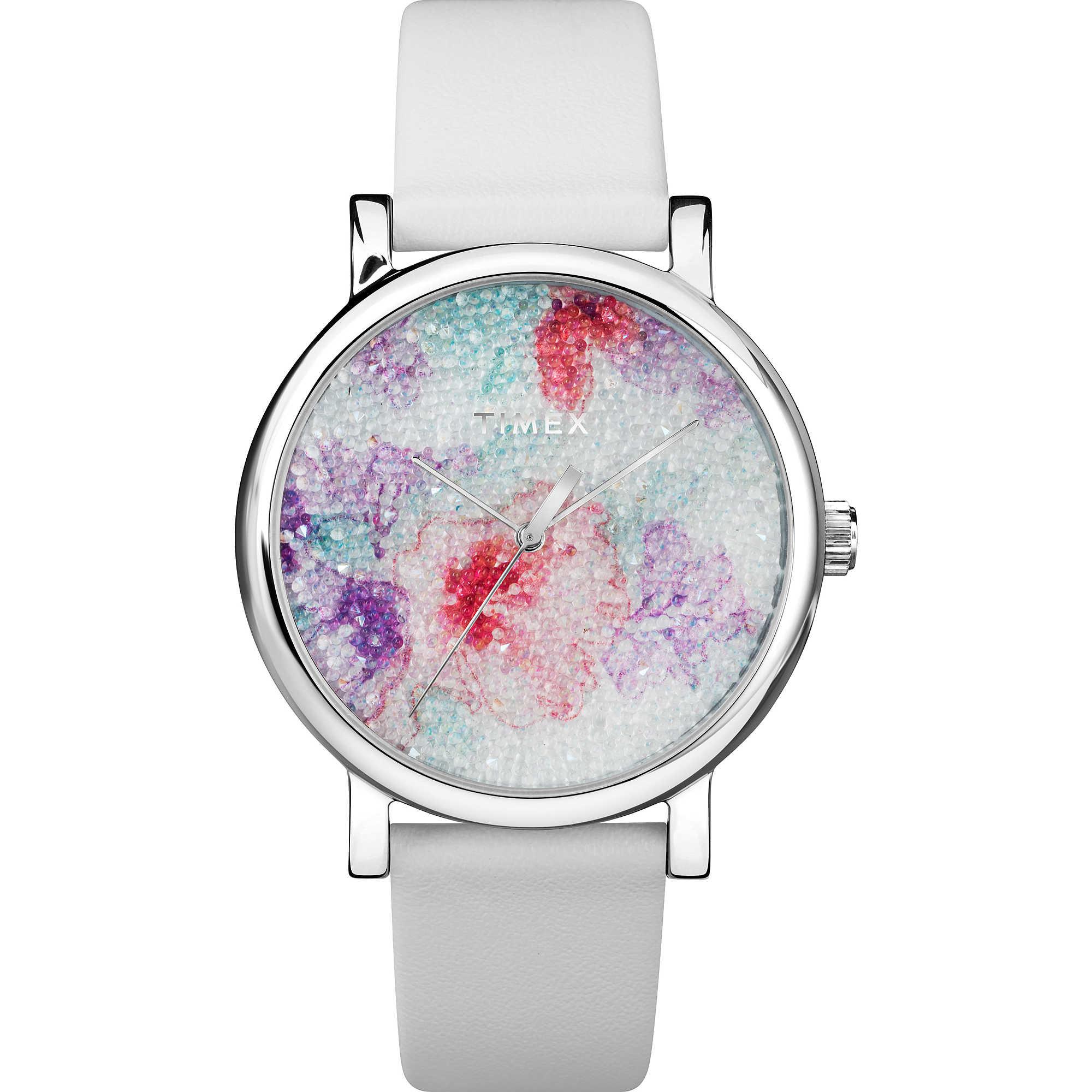 Orologio TIMEX CRYSTAL BLOOM Pelle Bianco