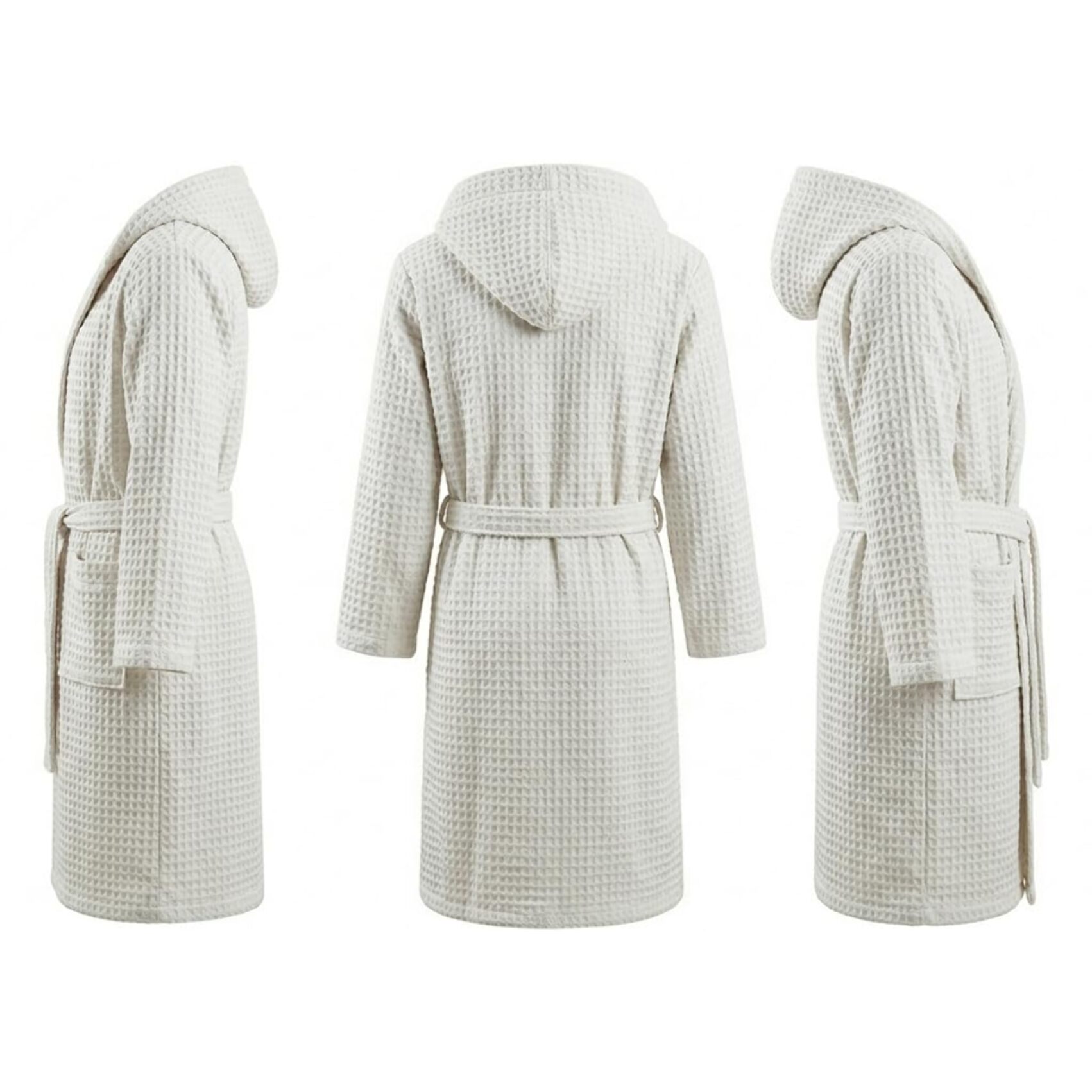 INTRECCI HOME Accappatoio Uomo e Donna, in Morbido Cotone 300 g, , Morbidezza Extra, Avvolgente, con Cappuccio e Tasche, Elegante e Confortevole,