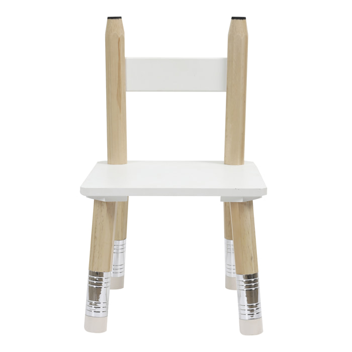 TABLE ET 2 CHAISES CRAYON