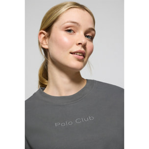 Maglietta Tori colore asfalto con logo Minimal Combo Polo Club