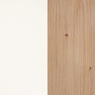 Salón Bender con mueble TV y estanterías blanco artik alpino 200 cm Blanco Artik (Blanco Mate) - Alpino