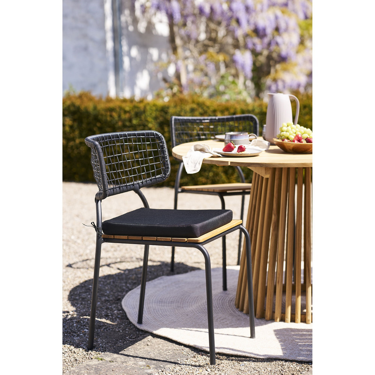 Cuscino outdoor Alture nero per sedia