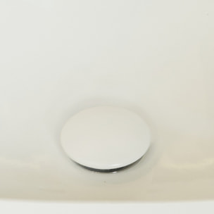 Bonde de vidage click laque satinée blanc