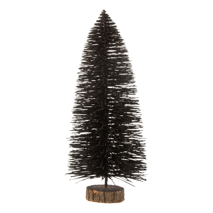 J-Line décoration Sapin De Noël - plastique - noir - medium