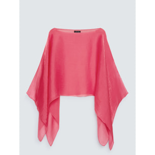Fiorella Rubino - Chal ligero con efecto tornasolado - Rosa