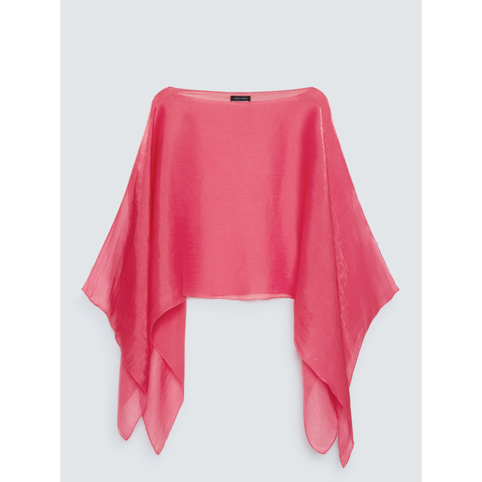 Fiorella Rubino - Chal ligero con efecto tornasolado - Rosa