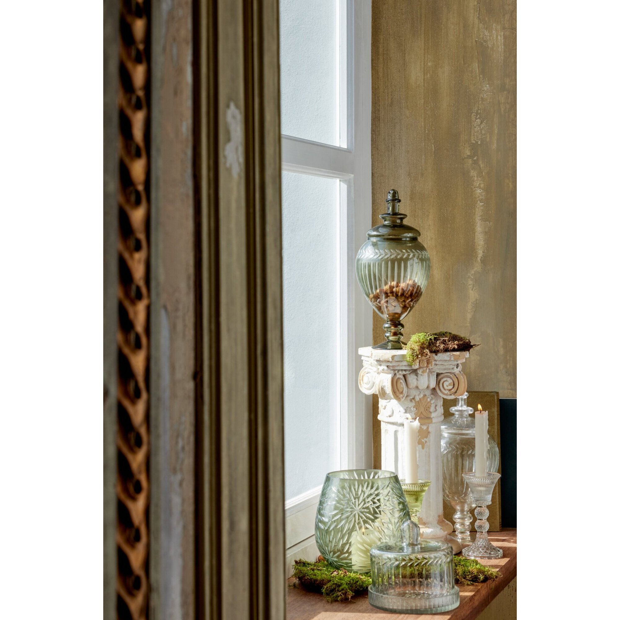 J-Line Socle extérieur Roman - magnésium - écru/beige - small