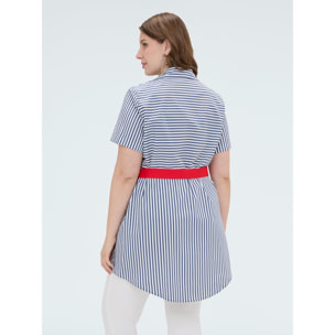 Fiorella Rubino - Camicia a righe in misto cotone - Blu