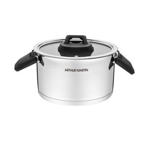 Set de 3 marmites avec poignées rabattables