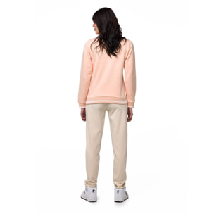 Tuta da donna con felpa con colletto e zip e joggers non felpata Leone Bright