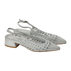 Sandali intreccio - tacco 4,5 cm