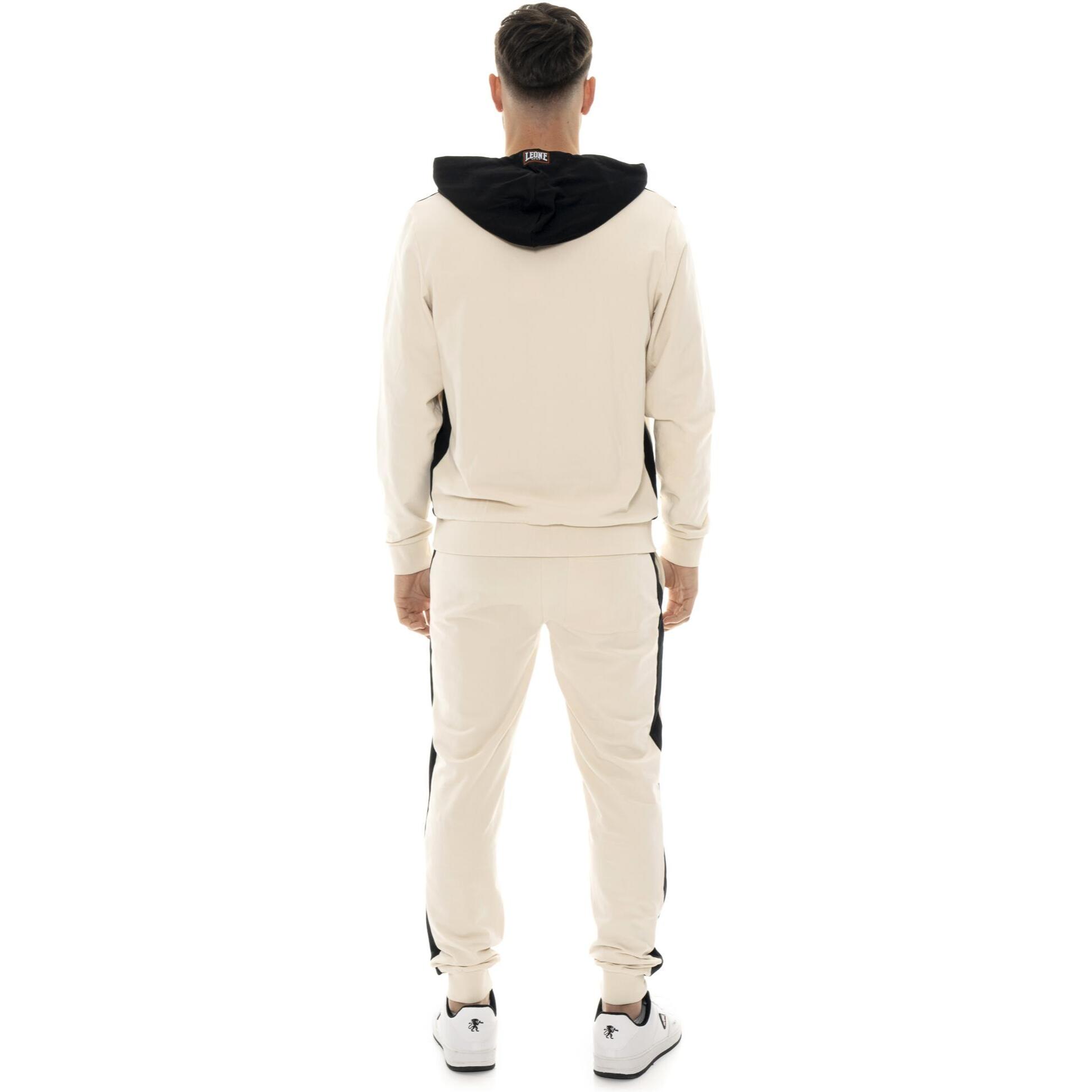 Tuta da uomo in cotone non garzato con cappuccio Leone Military 1947