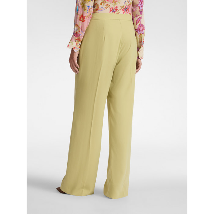 Elena Mirò - Pantaloni in cady - Verde chiaro