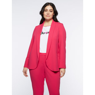 Fiorella Rubino - Blazer con collo a scialle - Fucsia