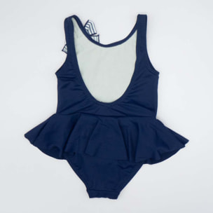 BAÑADOR MARINO CON LAZO DE RAYAS