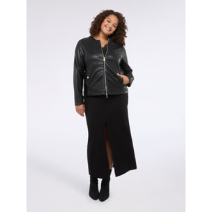 Fiorella Rubino - Giacca biker 3 in 1 - Nero