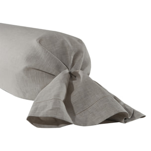 Taie de traversin unie en lin, Made in France, CYTHÈRE , Naturel