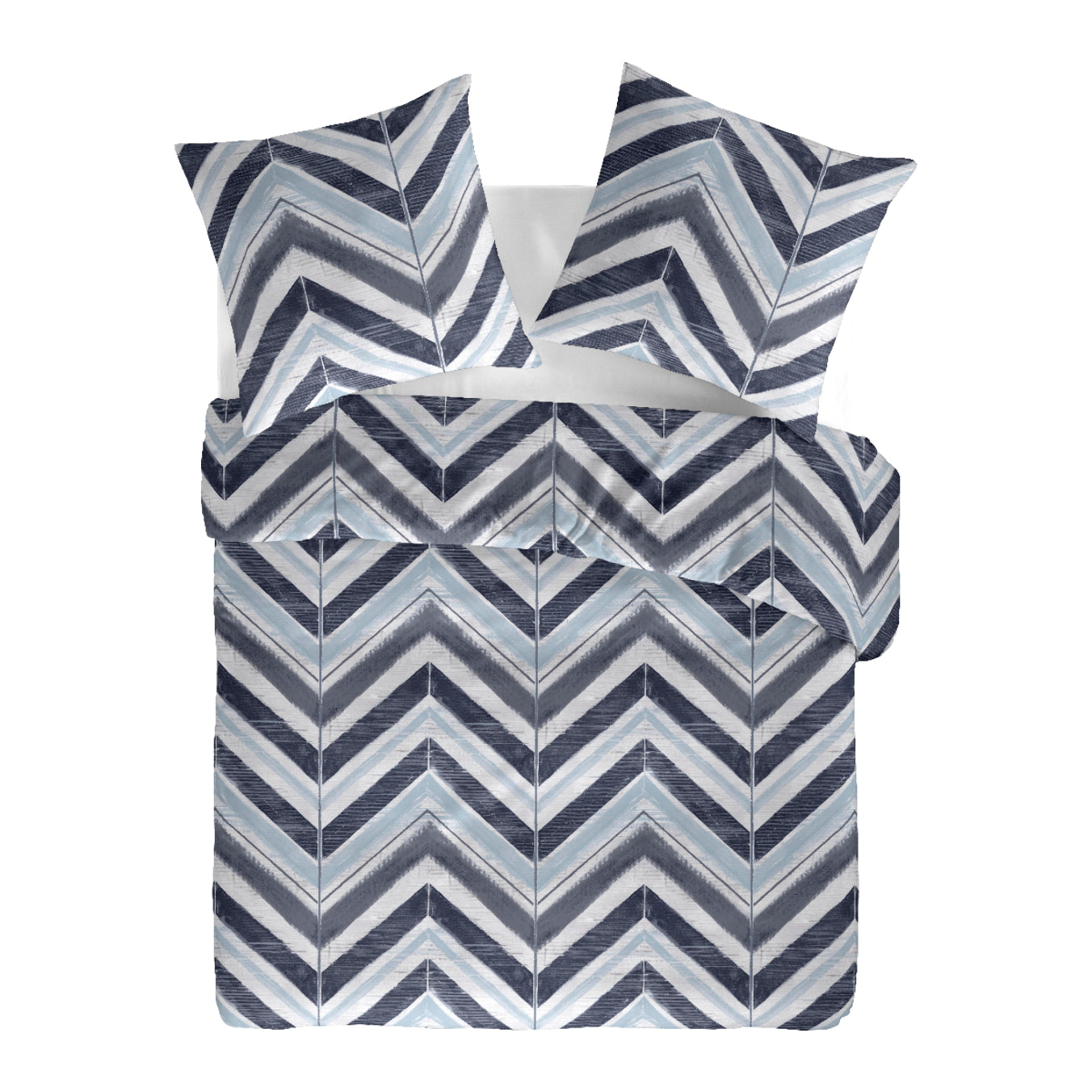 Juego de funda nórdica 240x220 cm + 2 fundas de almohada 65x65 cm - 100% algodón percal - NINA -