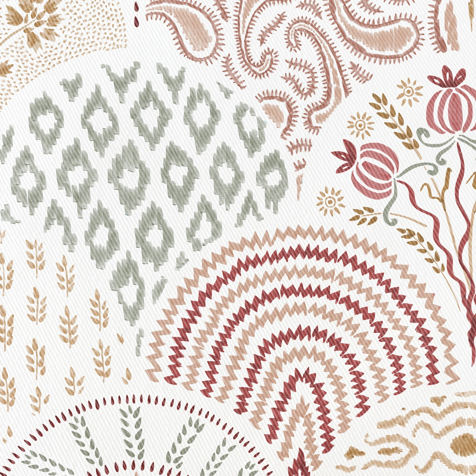 Mantel estampado antimanchas OLAIA MULTICOLOR