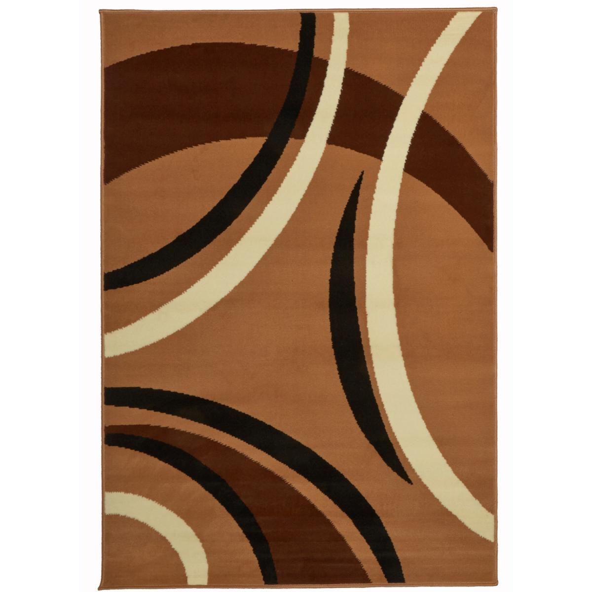 Tapis salon et chambre tissé motif rond SAILIN