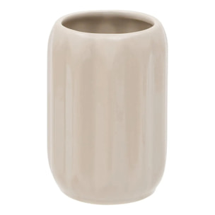 Porte-brosse à dents Colorama en céramique D.8xH.12cm beige
