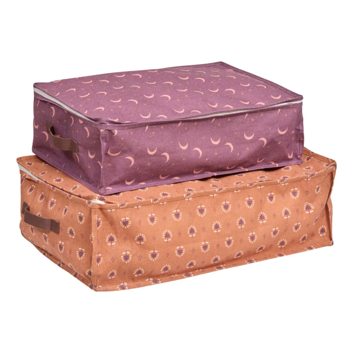 Lot de 2 housses de rangement Zippy L60xp40xH20cm