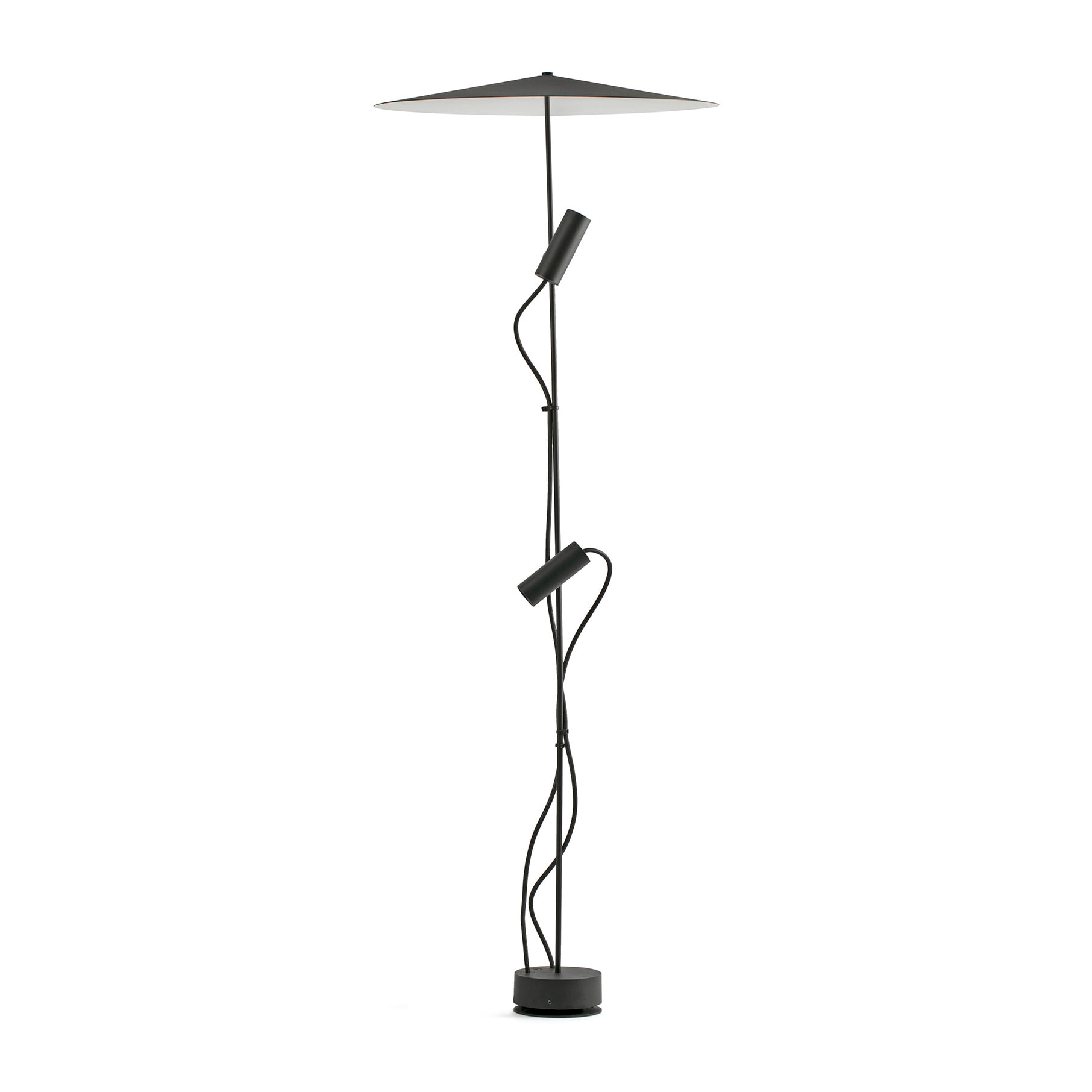 CLAP 1266 Lampada paletti nero 2x6W 3000K 38º con schermo
