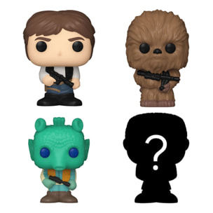 Star Wars Bitty Pop! Vinile Figura 4-pack Han Solo 2,5 Cm Funko