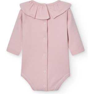 Body bebé manga larga cuello volante