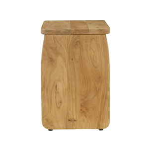 Table de chevet, table d'appoint exotique bois d'acacia  ASHA