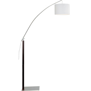 Lampadaire avec Bras Chromé - Ebene