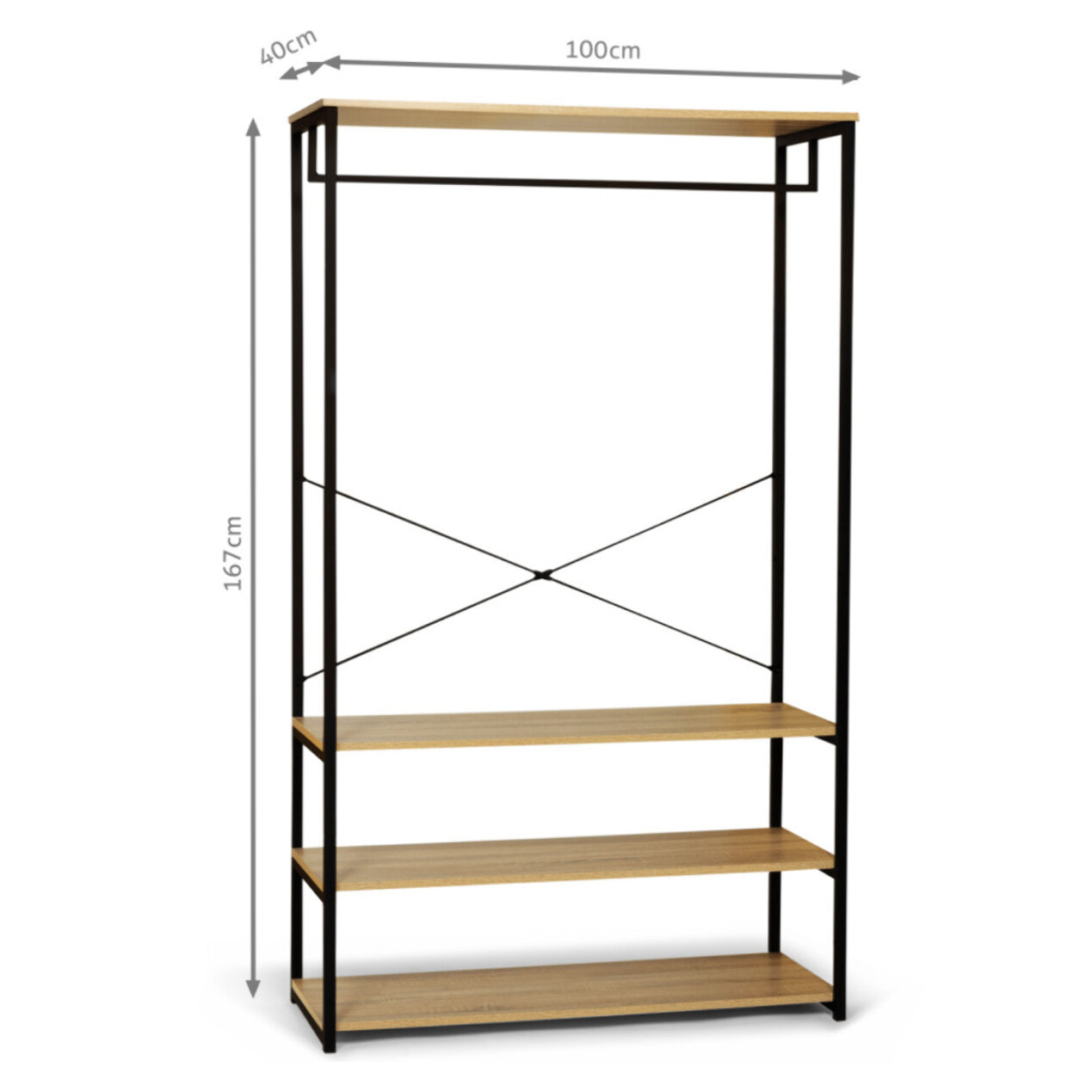 Dressing Memphis penderie XXL 100cm