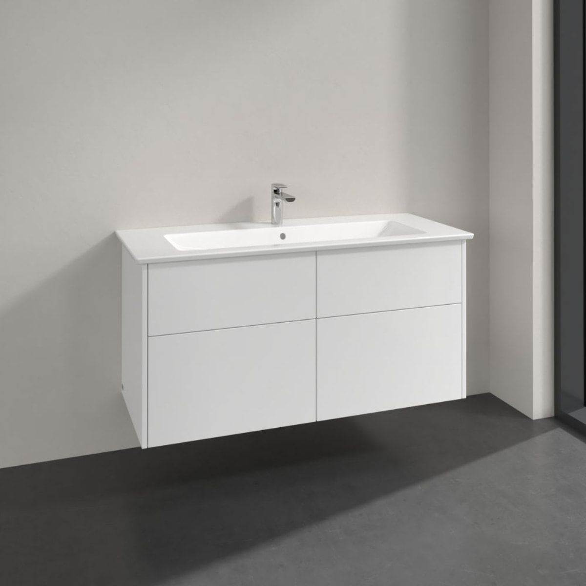 Set meuble avec vasque Finero Villeroy & Boch 120cm Blanc brillant