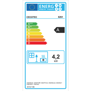 Estufa de Gas de Llama Azul Plegable ReadyWarm 4200 BlueFlame Foldable. 4200 W,