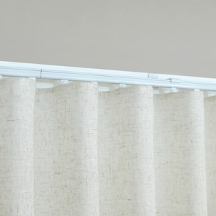 Kit rail extensible + Voilage poly-lin wave - Lin