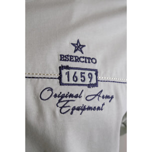 T-shirt Esercito verde in cotone uomo