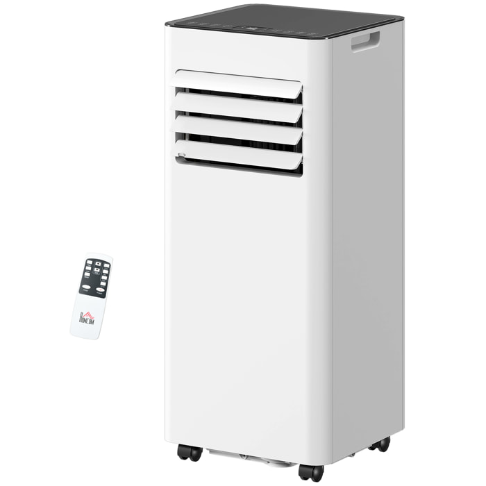 Climatiseur mobile 7000BTU 3 en 1 refroidissement ventilateur déshumidificateur télécommande kit d'évacution inclus blanc