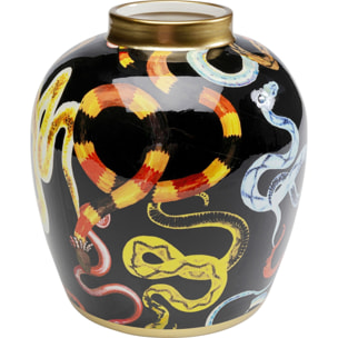 Vase noir serpents 22cm Kare Design