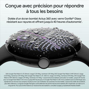 Montre connectée GOOGLE Pixel Watch 5 45mm Pyrite - Olive