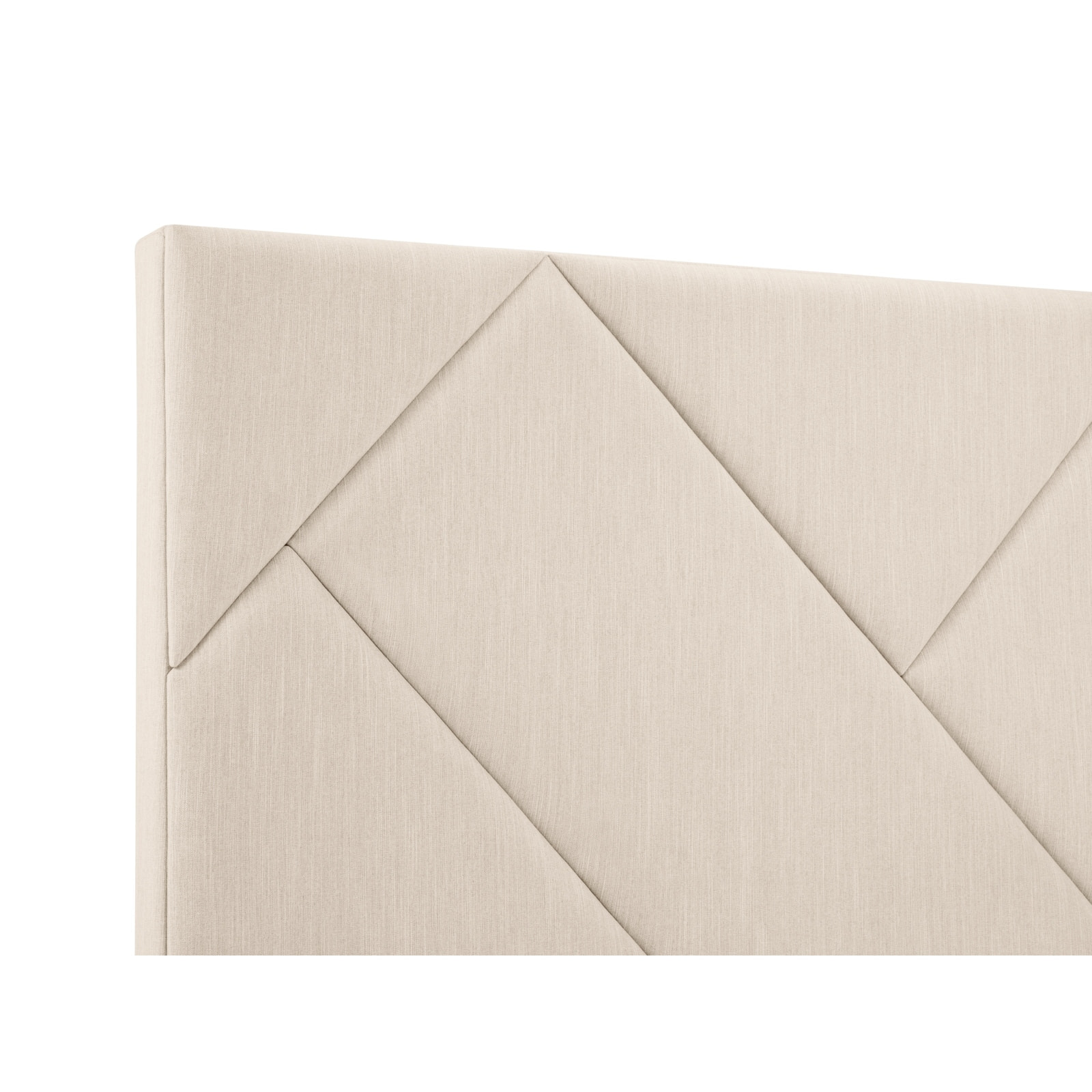 Tête de lit "Alpilles" 180x120cm en tissu structurel beige clair