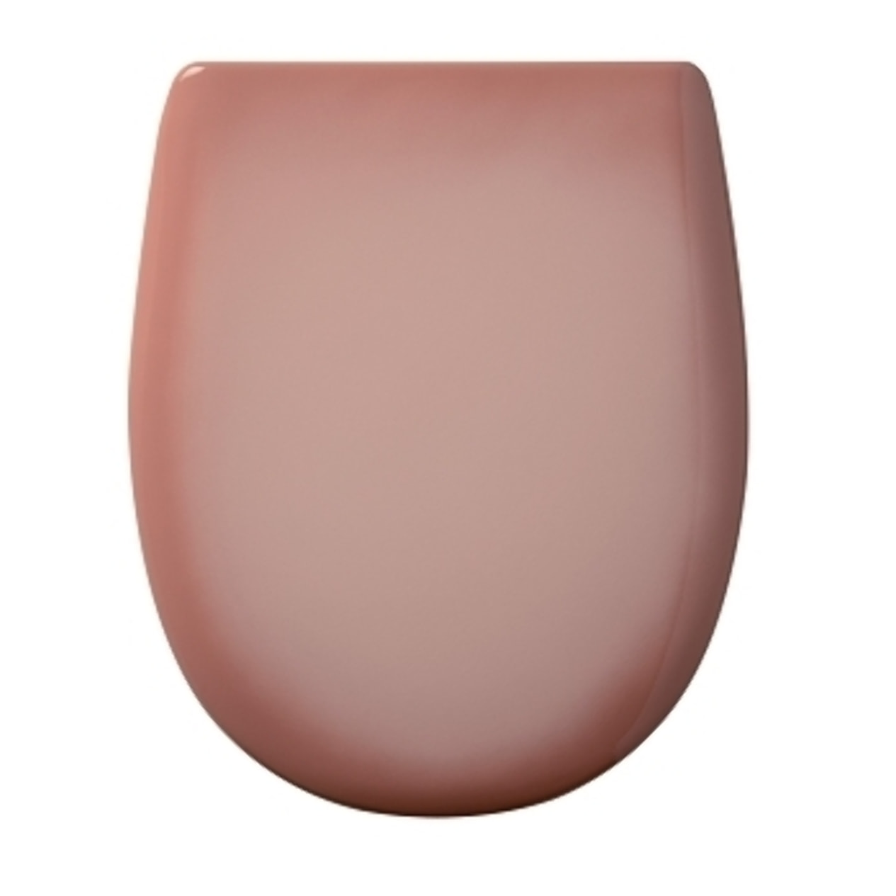 Abattant Double OLFA avec Couvercle  - Effet Jaspé - Rose Clair