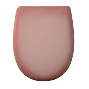 Abattant Double OLFA avec Couvercle  - Effet Jaspé - Rose Clair