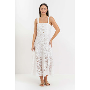 Kocca - Abito midi con pizzo Donna