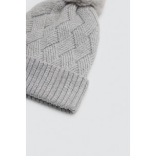 Cappello di peluche con pompon