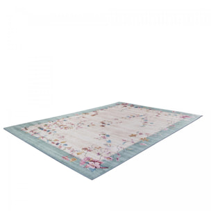 Tapis salon et chambre tissé motif floral LUHE