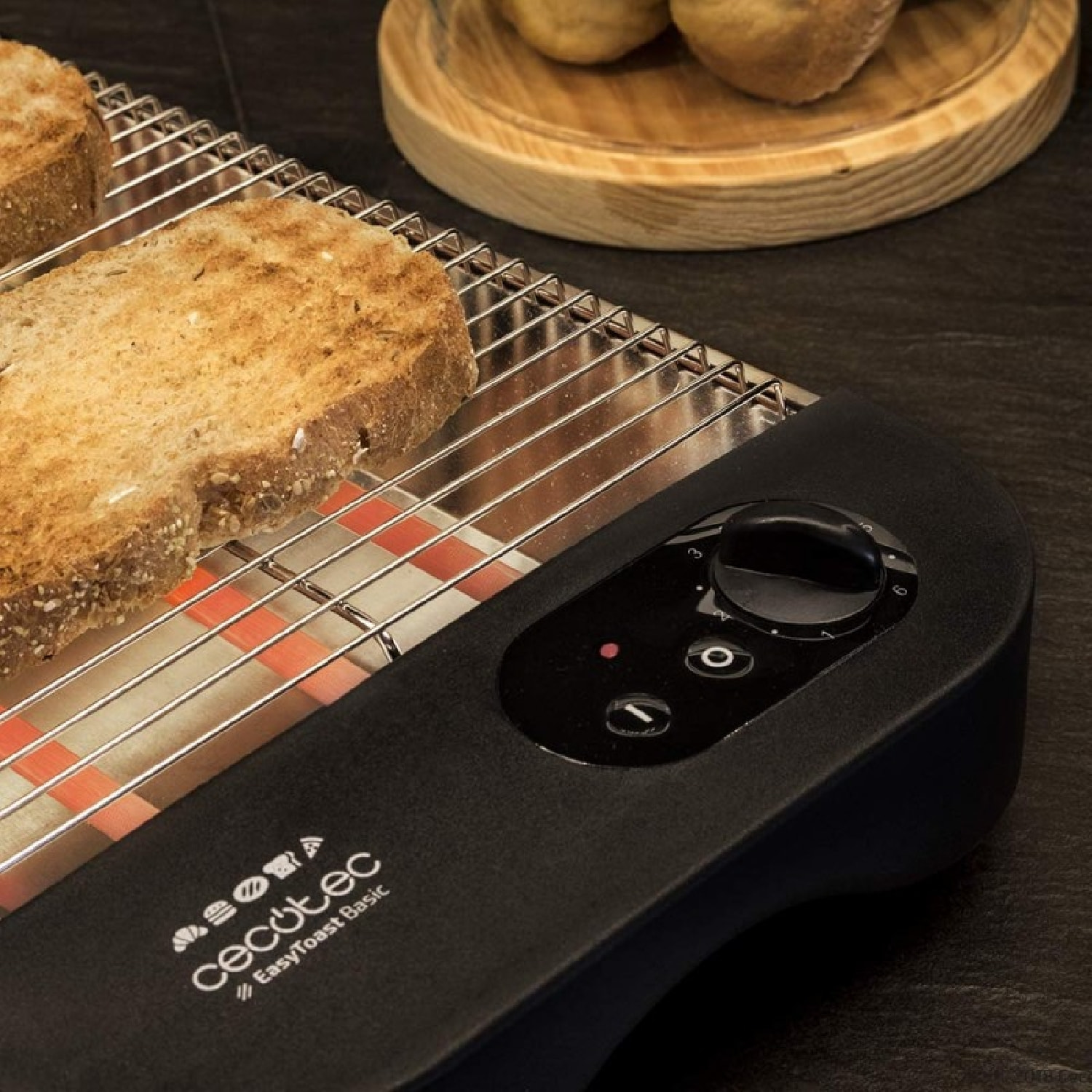 Cecotec Grille-pain plat Turbo EasyToast Basic