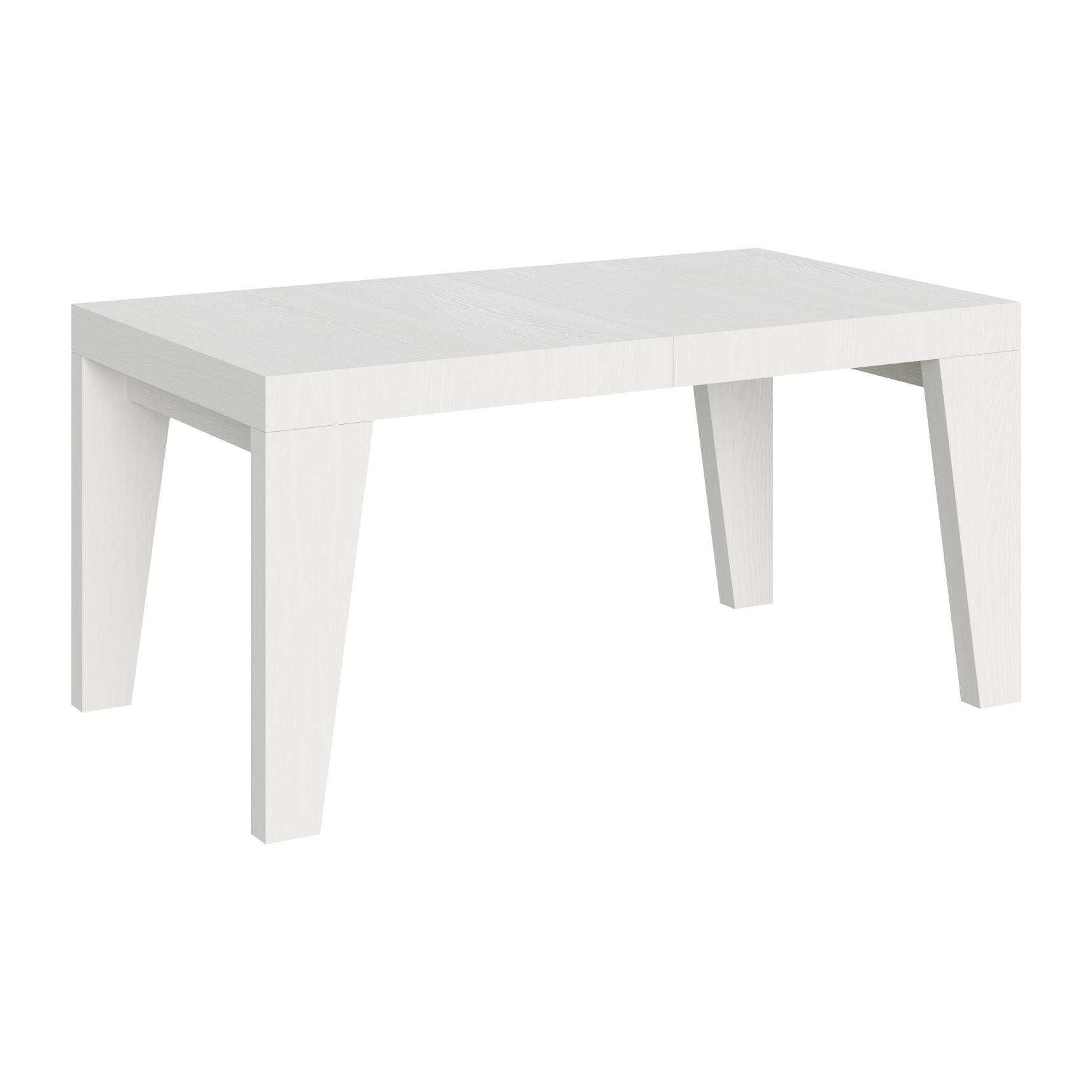 Mesa extensible 90x160/420 cm Naxy Fresno Blanco