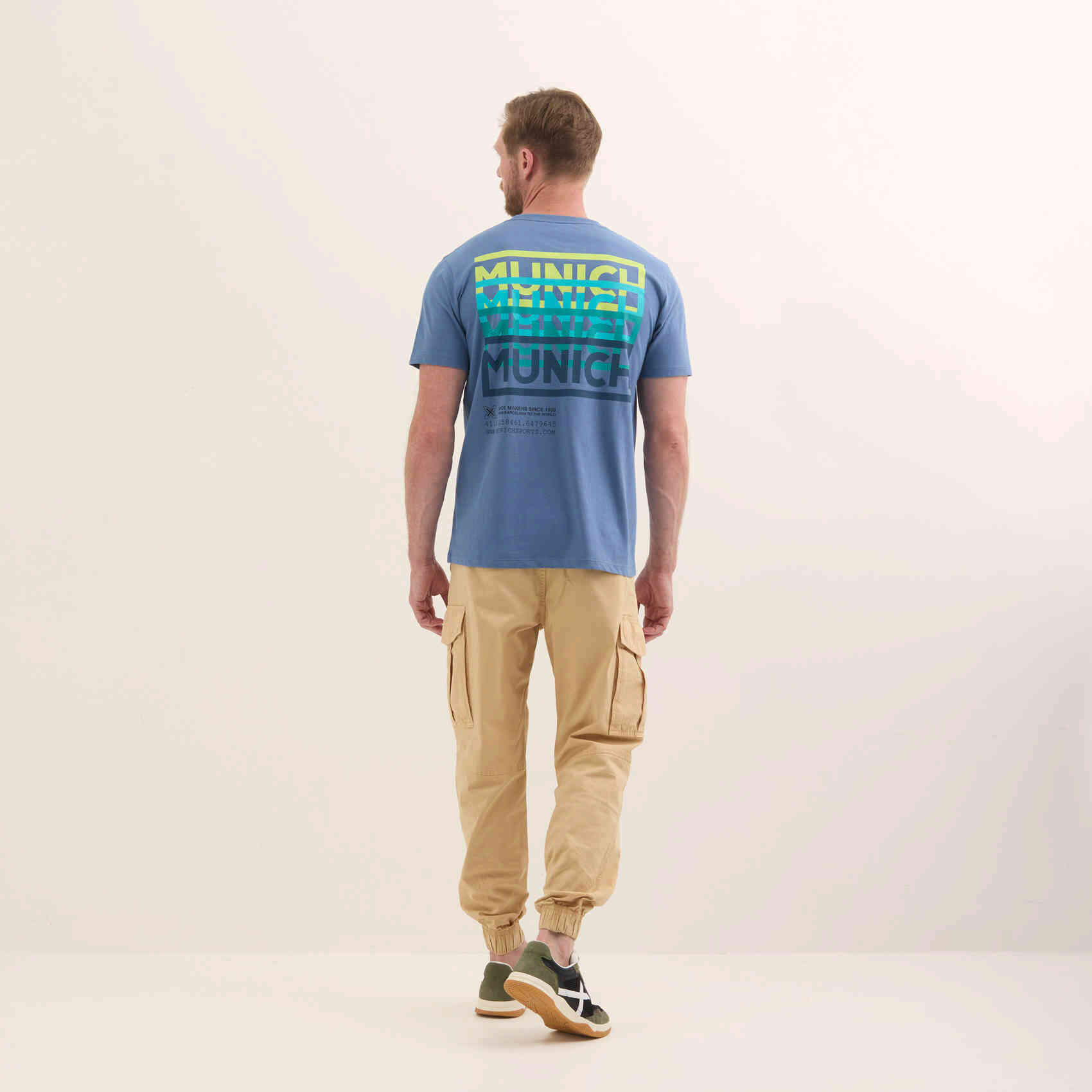 Camiseta de Algodón Orgánico con Logotipo Degradado Azul LIFESTYLE T-SHIRT JOE BLUE