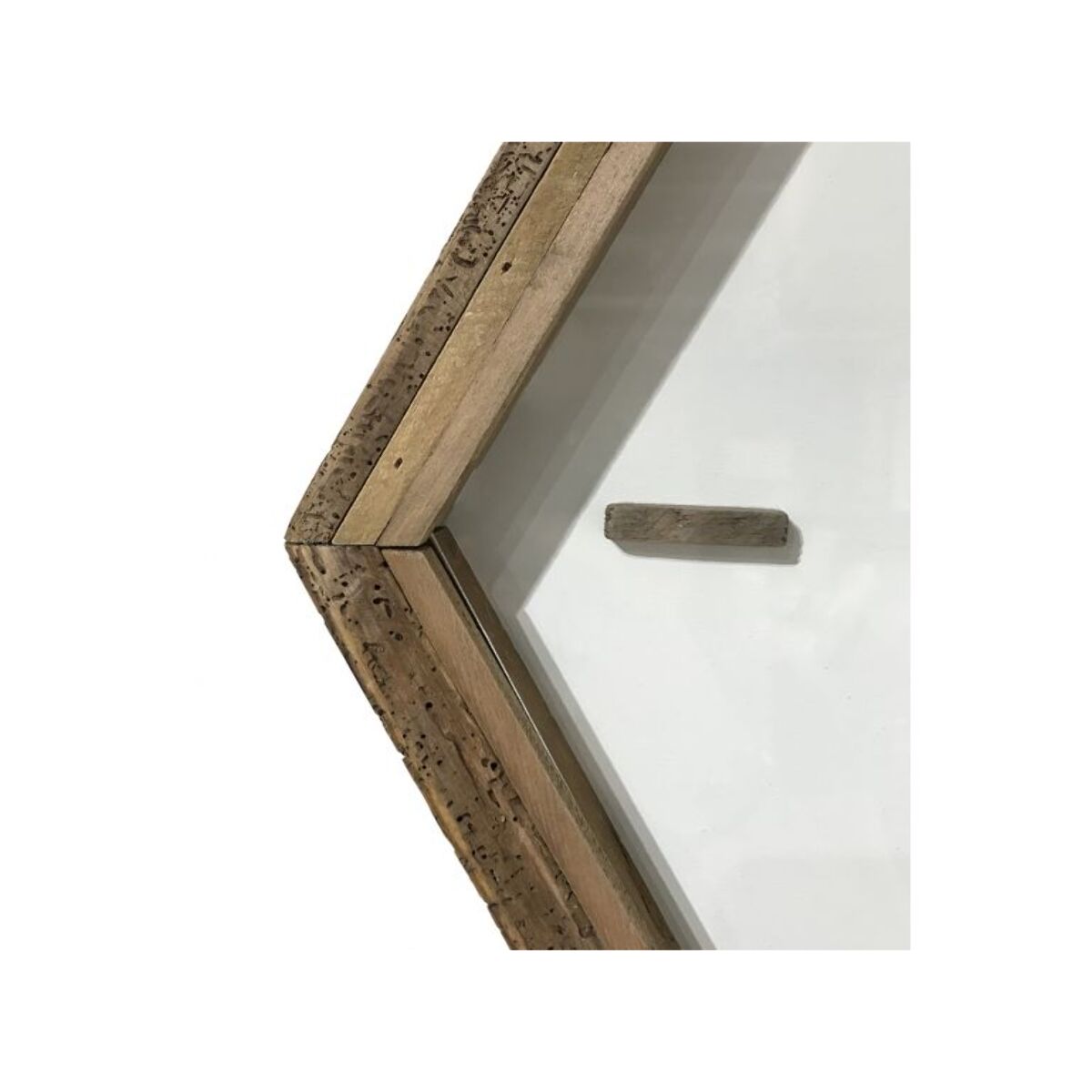 Horloge en bois sur support à 2 niches - ORIGIN