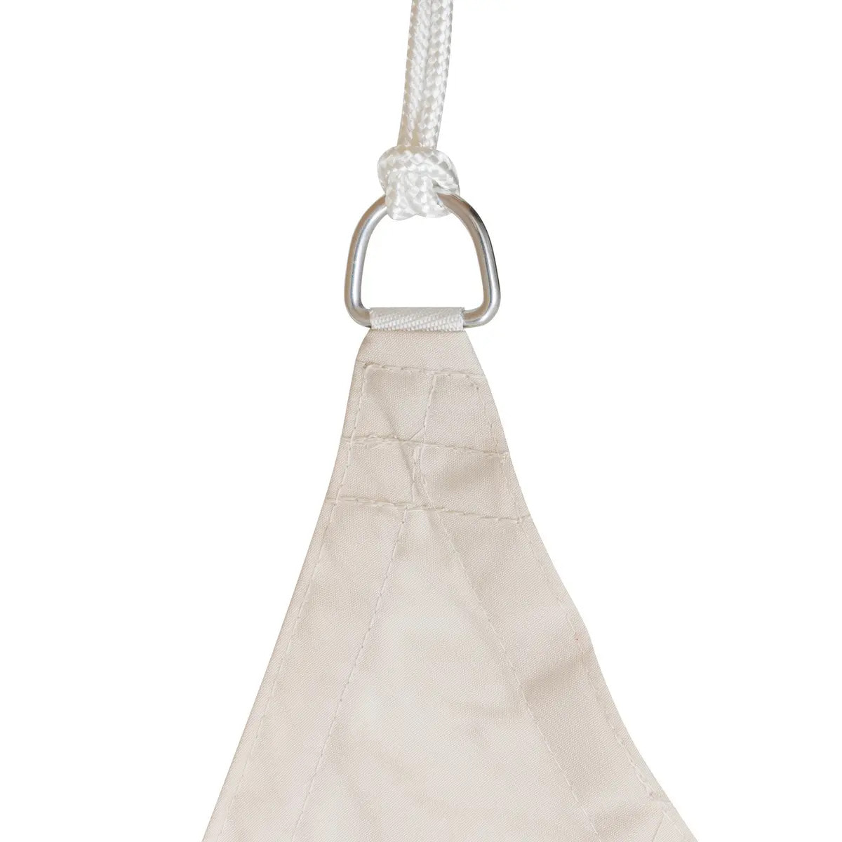 Voile d'ombrage triangulaire "Curacao" blé 2 x 2 x 2m en polyester